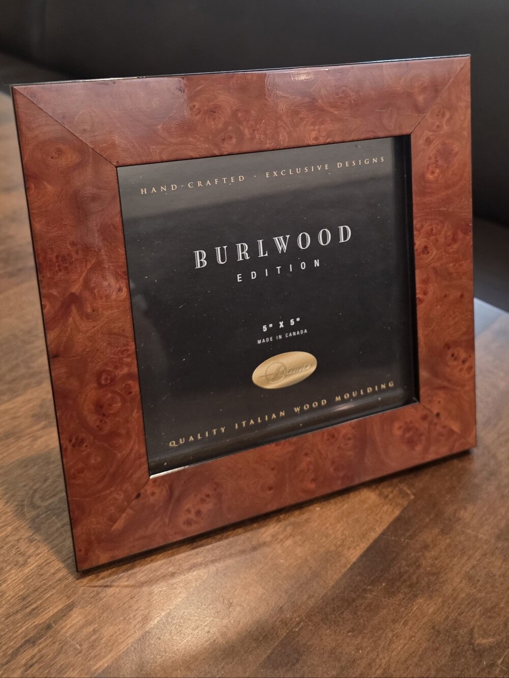Roma Collection Italian Burlwood Edotion 5x5 Picture Frame